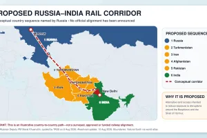 Russia Floats Direct Rail Link to India as Hormuz Crisis Threatens Maritime Trade
