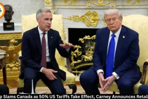 Trump Slams Canada as 50% US Tariffs Take Effect, Carney Retaliates