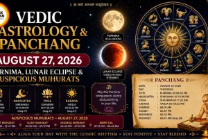Vedic Astrology & Panchang for August 27, 2026 – Purnima, Lunar Eclipse & Auspicious Muhurats
