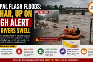 Nepal Flash Floods: Bihar, UP on High Alert as Rivers Swell
