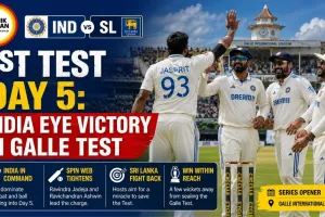 IND vs SL 1st Test Day 5: India Eye Victory in Galle Test