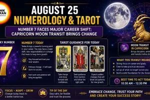 August 25 Numerology & Tarot: Number 7 Faces Major Career Shift; Capricorn Moon Transit Brings Change