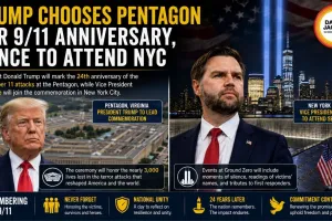 Trump Chooses Pentagon for 9/11 Anniversary, Vance to Attend NYC