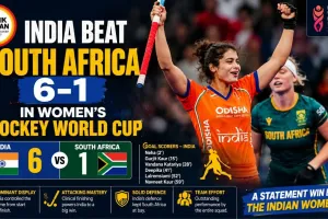 India Beat South Africa 6-1 in Women’s Hockey World Cup