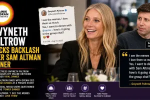 Gwyneth Paltrow Mocks Backlash Over Sam Altman Dinner