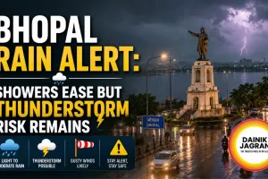 Bhopal Rain Alert: Showers Ease but Thunderstorm Risk Remains