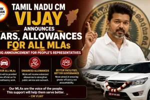 Tamil Nadu CM Vijay Announces Cars, Allowances for All MLAs