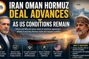 Iran Oman Hormuz Deal Advances as US Conditions Remain