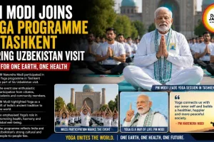 PM Modi Joins Yoga Programme in Tashkent During Uzbekistan Visit