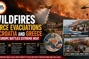 Wildfires Force Evacuations in Croatia and Greece as Europe Battles Extreme Heat