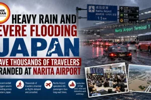Japan Floods Strand Thousands at Narita Airport Amid Record Rain