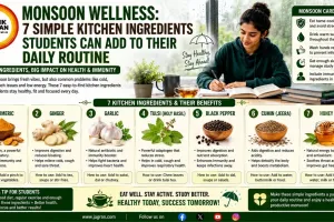 Monsoon Wellness: 7 Simple Kitchen Ingredients Students Can Add to Their Daily Routine