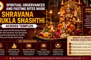 Spiritual Observances and Fasting Rites Mark Shravana Shukla Shashthi Across Temples