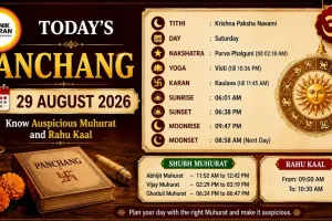 Aaj Ka Panchang 29 August 2026: Know Shubh Muhurat and Rahu Kaal