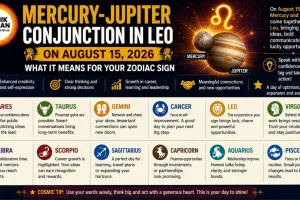 Mercury-Jupiter Conjunction in Leo on August 15: What It Means for Your Zodiac Sign