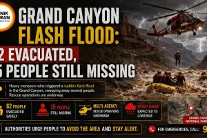 Grand Canyon Flash Flood: 62 Evacuated, 15 People Still Missing