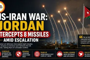 US-Iran War: Jordan Intercepts 8 Missiles Amid Escalation
