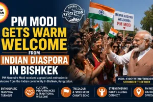 PM Modi Gets Warm Welcome From Indian Diaspora in Bishkek