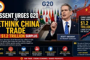 Bessent Urges G20 to Rethink China Trade Over $1.2 Trillion Surplus
