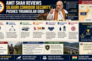 Amit Shah Reviews Siliguri Corridor Security, Pushes Triangular Grid