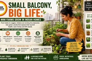 Small Balcony, Big Life: Mini Farms Grow in Indian Homes