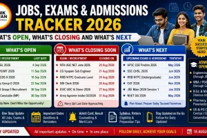 Jobs, Exams & Admissions Tracker 2026: What's Open, What's Closing and What's Next