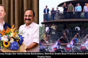 US Ambassador Sergio Gor Visits Kerala Backwaters, Watches Snake Boat Practice
