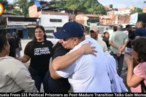 Venezuela Frees 131 Political Prisoners as Transition Talks Progress