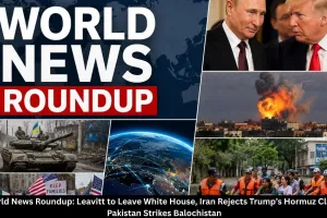 World News Round Up August 13: Leavitt Exit, Iran-Hormuz Tensions, Pakistan Strikes Balochistan