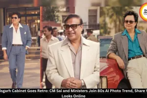 Chhattisgarh Cabinet Goes Retro: CM Sai and Ministers Join 80s AI Photo Trend, Share Vintage Looks Online