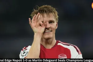 Arsenal Beat Napoli 1-0 as Odegaard Scores UCL Winner