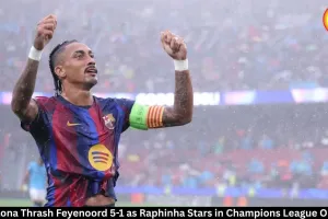 Barcelona Beat Feyenoord 5-1 in Champions League Opener
