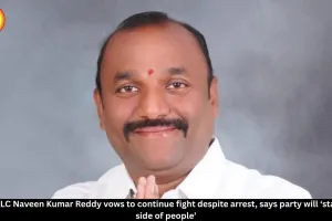 BRS MLC Naveen Reddy Vows to Fight Despite Arrest