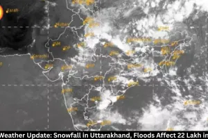 India Weather: Uttarakhand Snowfall, Bihar Floods, UP Rain