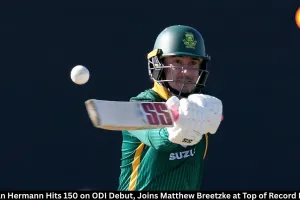 Jordan Hermann Hits 150 on ODI Debut, Equals World Record