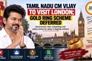 Tamil Nadu CM Vijay to Visit London; Gold Ring Scheme Deferred