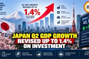 Japan Q2 GDP Growth Revised Up to 1.4% on Investment