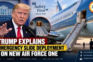 Trump Explains Emergency Slide Deployment on New Air Force One