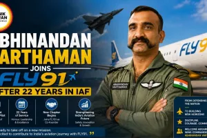 Abhinandan Varthaman Joins FLY91 After 22 Years in IAF