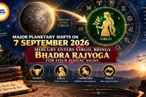 Major Planetary Shifts on 7 September 2026 – Mercury Enters Virgo, Brings Bhadra Rajyoga for Four Zodiac Signs