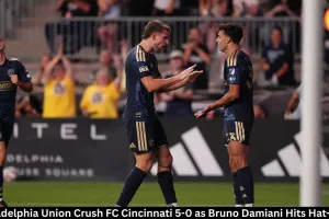  Philadelphia Union Beat Cincinnati 5-0, Damiani Hat-Trick