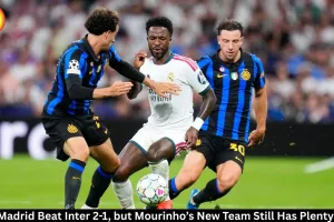 Real Madrid Beat Inter 2-1, but Mourinho Faces Work Ahead
