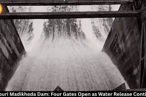 Madikheda Dam: 4 Gates Open, 654.494 Cumecs Released