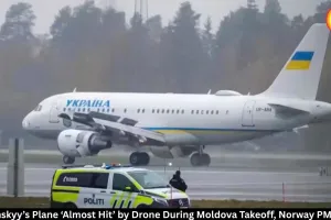  Zelenskyy Plane Nearly Hit by Drone in Moldova