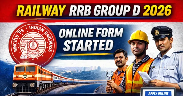 Railway RRB Group D Online Form 2026 Released, Massive Recruitment Drive Announced