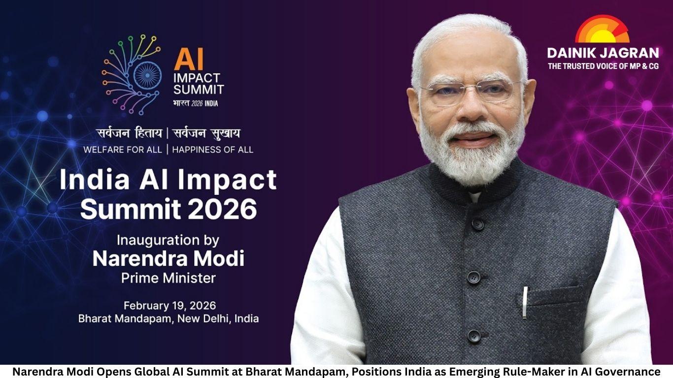 Narendra Modi Opens Global AI Summit at Bharat Mandapam, Positions India as  Emerging Rule-Maker in AI Governance - Dainik Jagran English